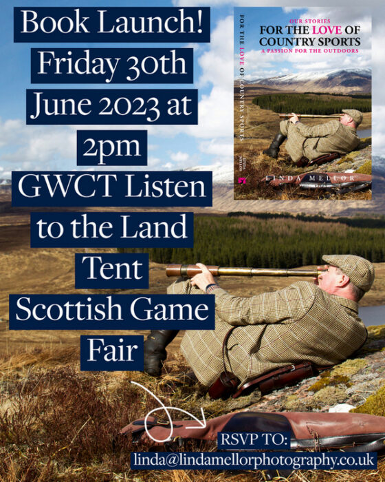 The Scottish Game Fair book launch For the Love of Country Sports by Linda Mellor