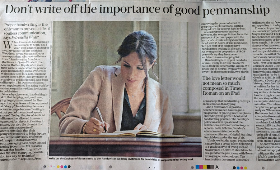Your handwriting is personal
